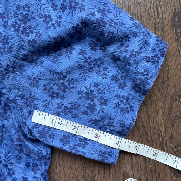 Club Monaco Men's Floral Short Sleeve Shirt - Slim Fit - Medium - Picture 4 of 6